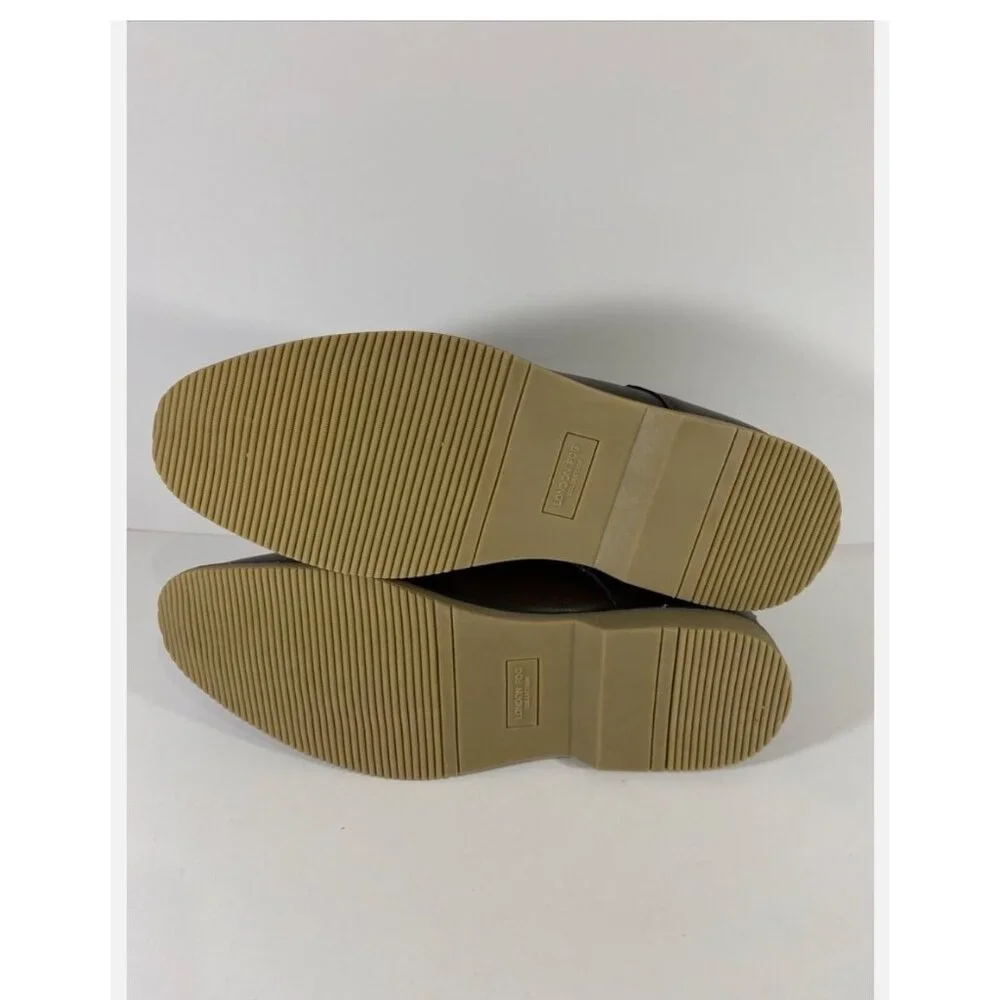 Mens London Fog Chukka Boots Brown With Memory Foam Soles $120 MSRP